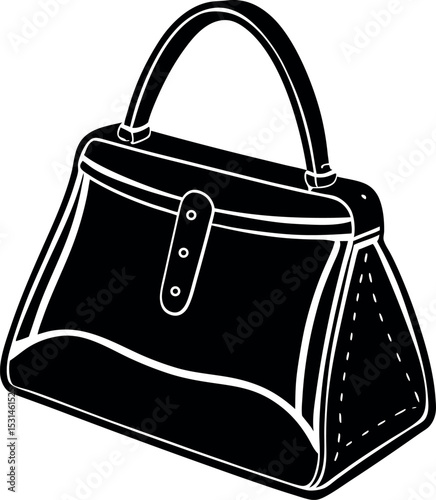Transparent PVC Purse With Neon Trim Shallotte On White Background