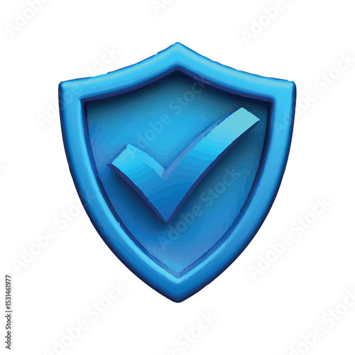 Blue Shield Check Mark Security, Protection, and Safety Icon