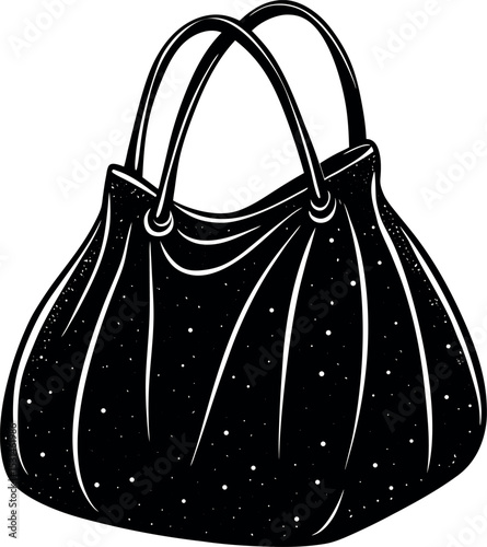 Oversized Shoulder Bag With Soft Texture Shallotte On White Background