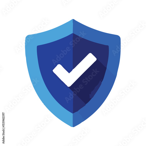 Secure Shield Icon Approved, Protected, Safety, Check Mark