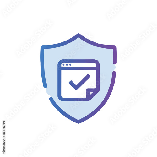 Secure Online Browsing Website Protection Icon