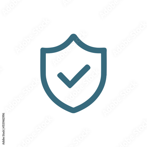 Secure Shield Icon Verified Protection Symbol