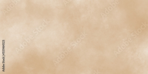 Watercolor light brown background painting textured on grungy distressed abstract design element, beige splash of brown powder paint vintage grunge texture and watercolor splashes on white background.