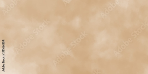 Watercolor light brown background painting textured on grungy distressed abstract design element, beige splash of brown powder paint vintage grunge texture and watercolor splashes on white background.