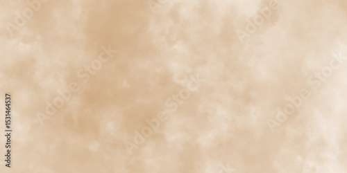Watercolor light brown background painting textured on grungy distressed abstract design element, beige splash of brown powder paint vintage grunge texture and watercolor splashes on white background.