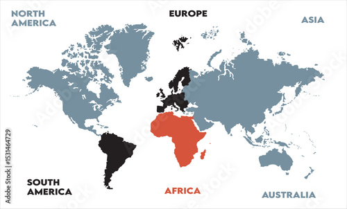 Economic map-08, modern world map graphic, Countries Silhouettes Stock Illustrations, Vectors