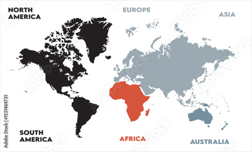 Economic map-09, modern world map graphic, Countries Silhouettes Stock Illustrations, Vectors