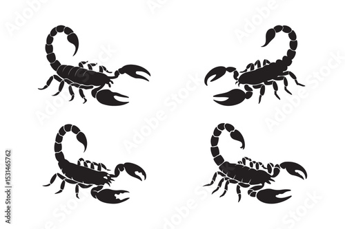 Scorpion Animal Silhouette Icons