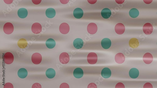 Seamless pink polka dot pattern texture vector illustration background