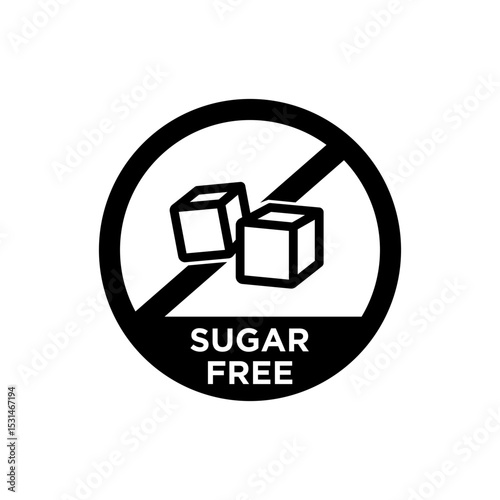 SUGAR FREE VECTOR ICON LOGO
