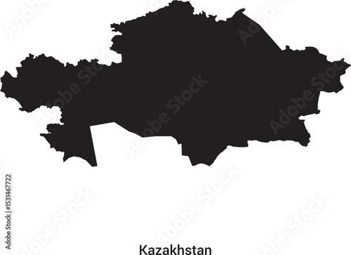 kazakhstan sillouette vector isloated on a white background