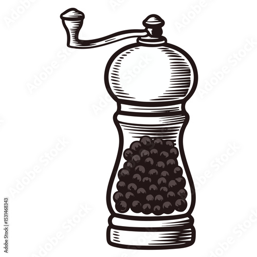 Illustration of an isolated glass bottle containing a beverage like wine, alcohol, or olive oil