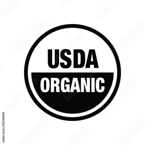 USDA ORGANIC ICON VECTOR SYMBOL SIGN LOGO