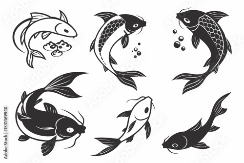 set of tribal tattoo designs