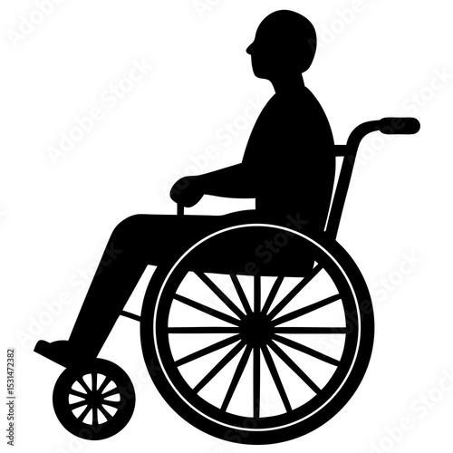 Wheelchair user silhouette