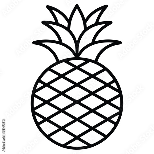 pineapple vector illustration