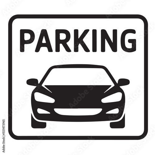 This vector illustration features various automotive icons, including symbols for car service, car wash, and general vehicle transportation, all designed for diverse traffic and travel applications