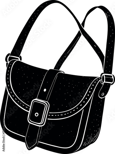 Casual Shoulder Bag With Wide Strap Shallotte On White Background