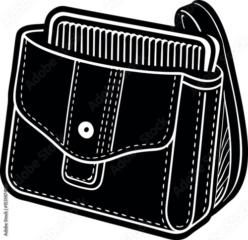 Compact Travel Purse With Multiple Pockets Shallotte On White Background