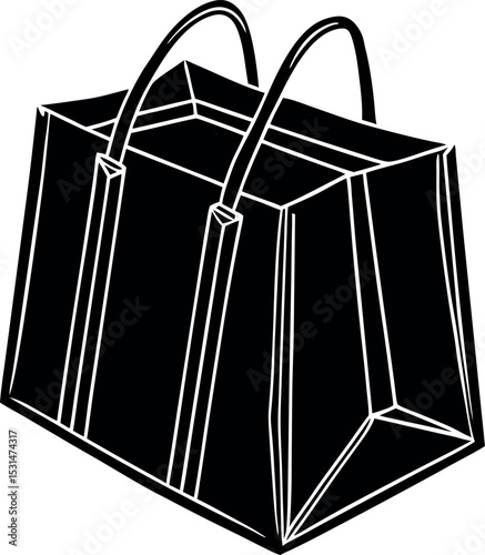 Foldable Shopping Bag In Pastel Chrome Shallotte On White Background