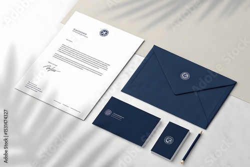 Wallpaper Mural Luxury Business Stationery Mockup Set on Elegant Background – Branding Presentation Torontodigital.ca