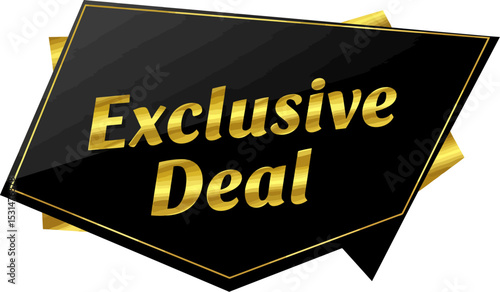 Exclusive deal offer sale promotion discount price special limited time only best value bargain savings editable stock vector illustration