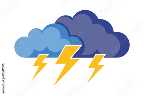 Abstract thunderstorm clouds