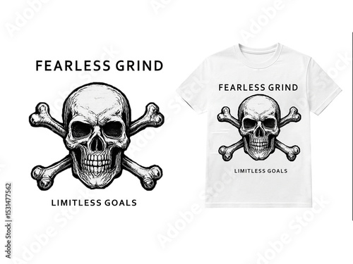 Fearless grind limitless goals-shirt design