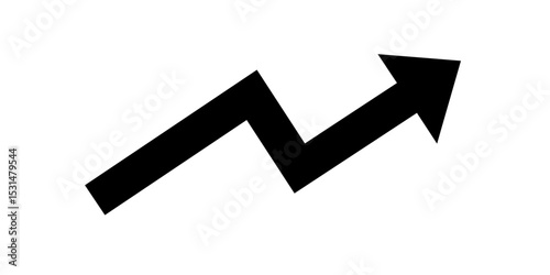 trending icon. analysis illustration. profit up vector. up down arrow vector.