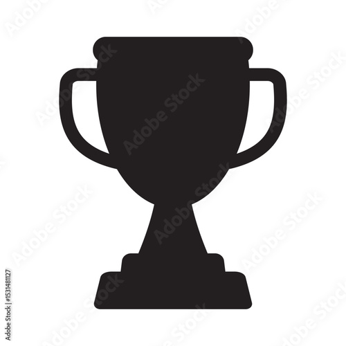 Trophy cup icon, victory cup icon. Trophy icon.