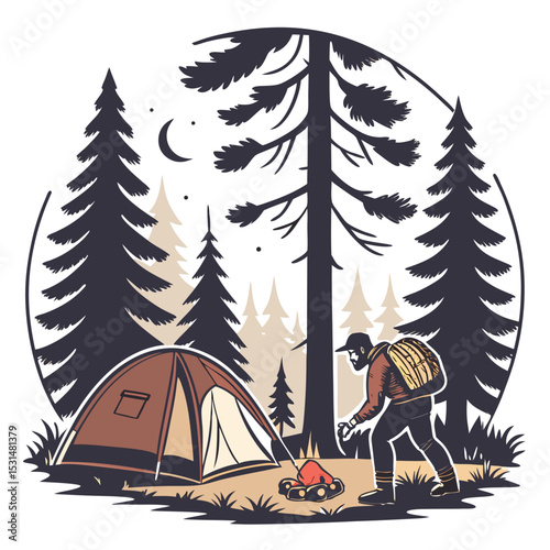 lakeside camping peaceful view
