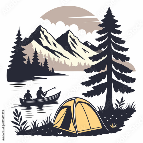 outdoor camping starry backdrop