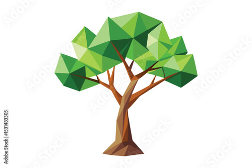 Polygonal tree with leaves
