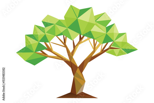 Polygonal tree with leaves