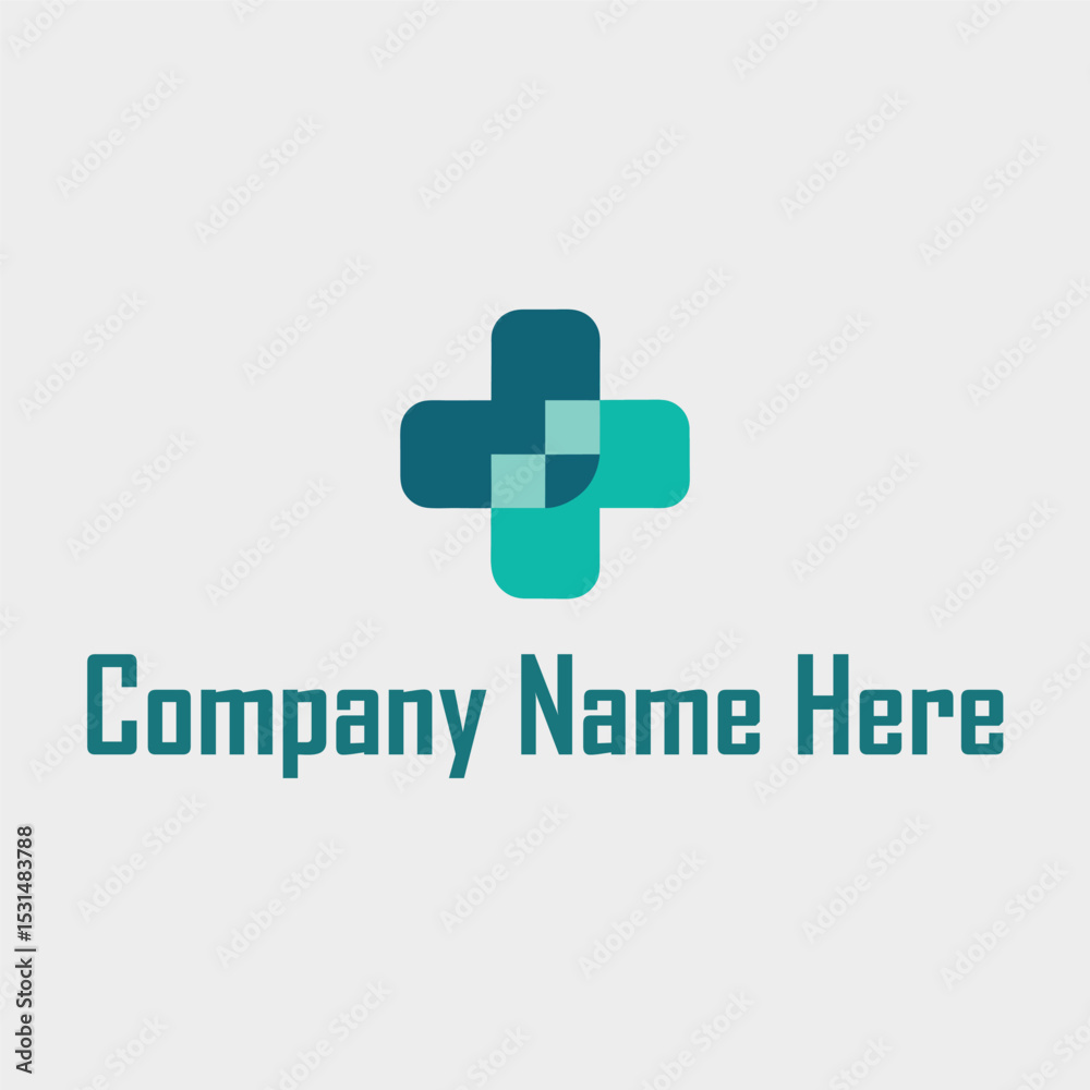 Fototapeta premium Healthcare Logo with Cross