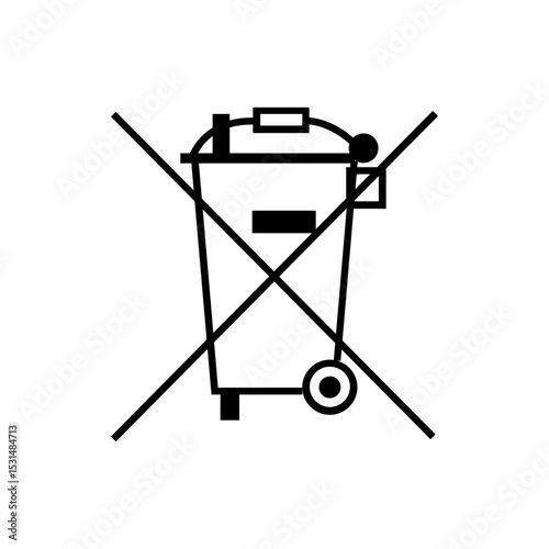 WEEE Icon Vector Sign Symbol