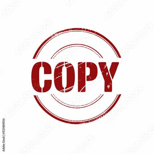 A red stamp with the word COPY prominently displayed in the center features a slightly distressed look, giving it a vintage feel.