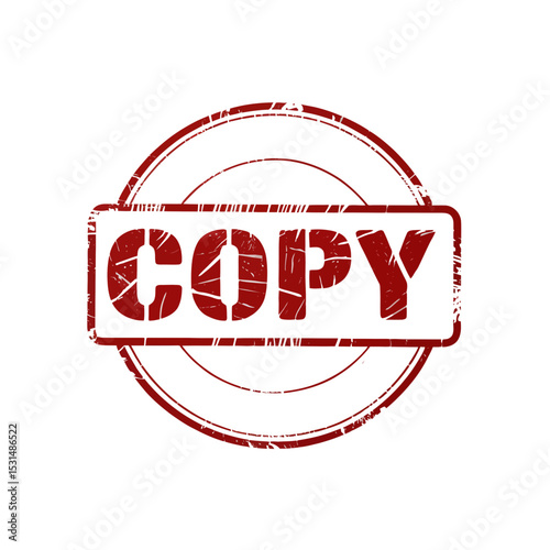 A red stamp with the word COPY prominently displayed in the center features a slightly distressed look, giving it a retro feel.
