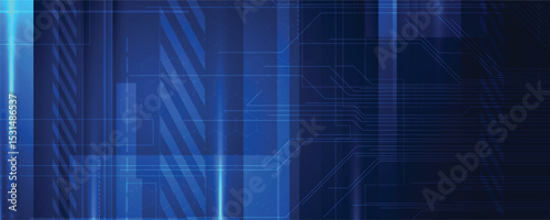Abstract futuristic high technology and science background with light effect