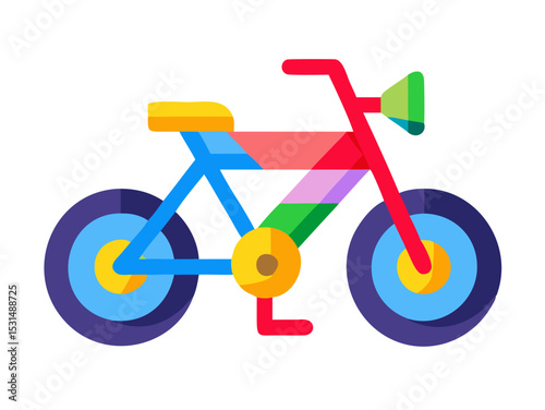colorful bicycle wheel