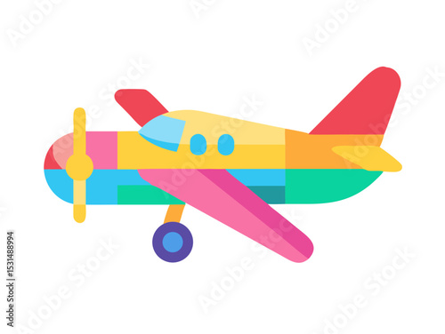 toy airplane isolated on white