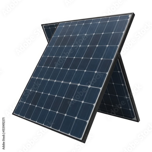 Portable solar panel system for renewable energy generation unit