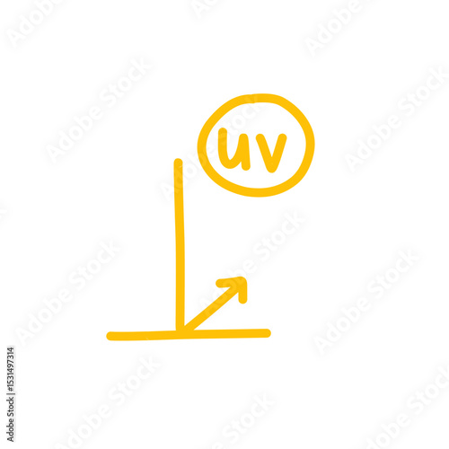 reflection of sunlight arrow