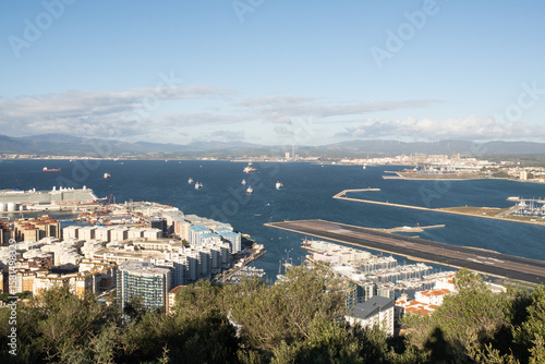 View of Gibraltar and Spain Coast From the Rock