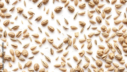 Macro Cumin and Caraway Seeds  on White