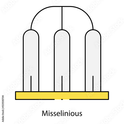 Misselinious single icon vector illustration