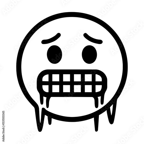 Sick or Nauseated Puke Emoji Icon - Unwell Expression