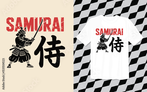 SAMURAI T shirt modern and trendy typography Tshirt designs, T-shirt design with typography, Famous quotes t-shirt design, apparel and clothing, Black 侍