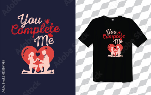  You Complete me T shirt modern and trendy typography Tshirt designs, T-shirt design with typography, Famous quotes t-shirt design, apparel and clothing, Black T Shirt