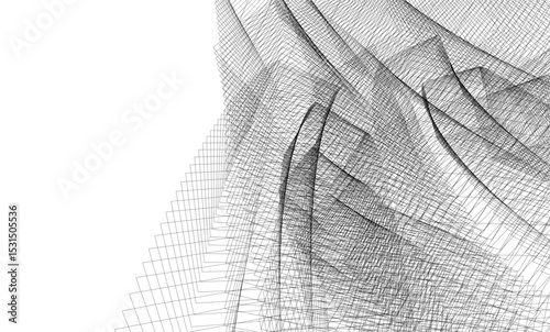 Architectural building. Design background vector illustration